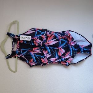 12 Crazy M Birds of Paradise Swim One Piece Surf Plant Flower